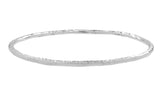 Sterling Silver Bangle Bracelet with Hammered texture.